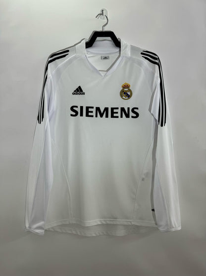 2005/2006 Retro Long Sleeve Real Madrid Home Soccer Jersey 1:1