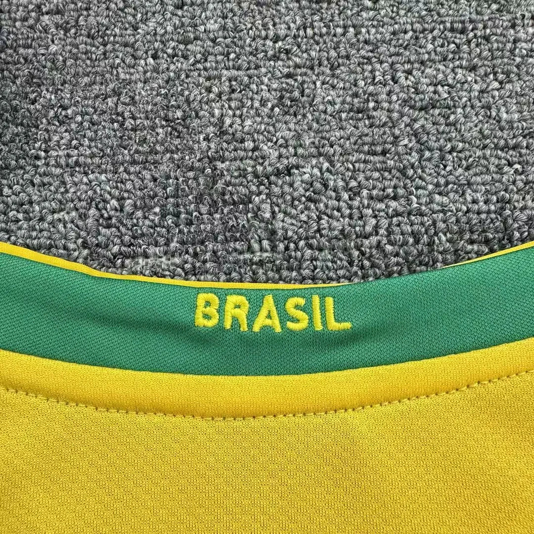 2006 Retro Brazil Home Football Shirt 1:1 Kids Size