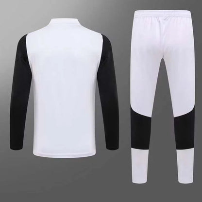 2023/2024 Juventus Half-Pull Training Suit White Football Shirt 1:1 Set