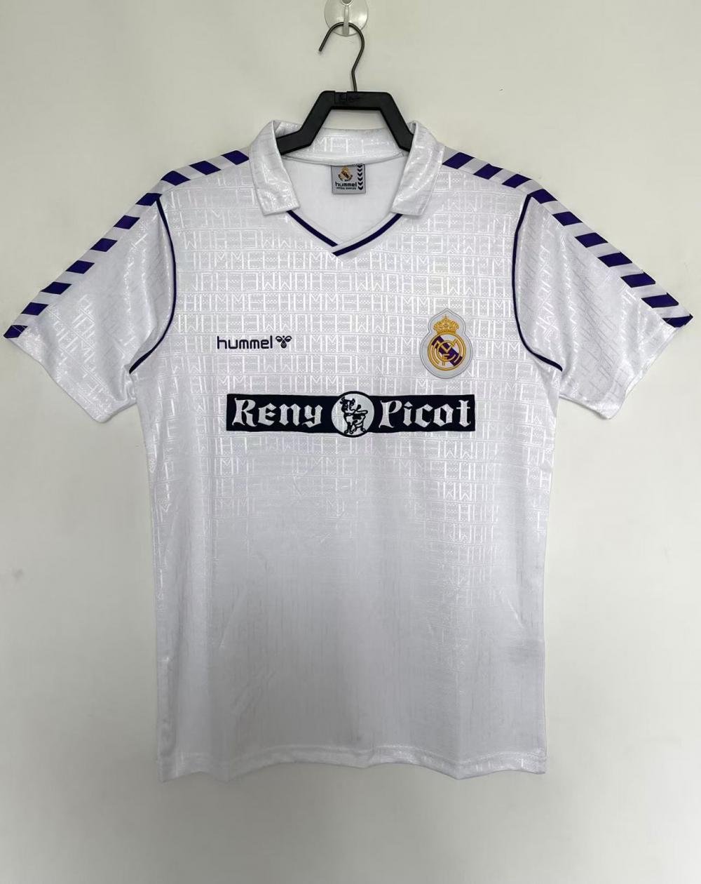 1988-1990 Retro Real Madrid Home Soccer Jersey 1:1