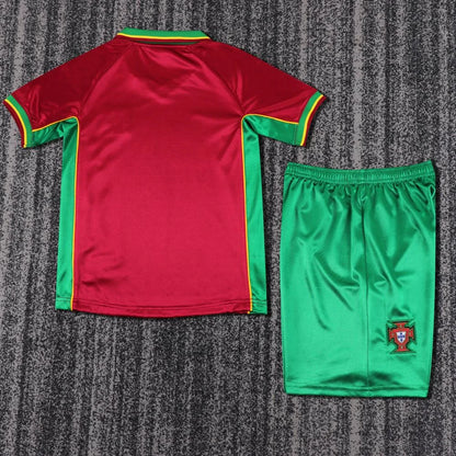 1998 Retro Portugal Home Football Shirt 1:1 Kids Size