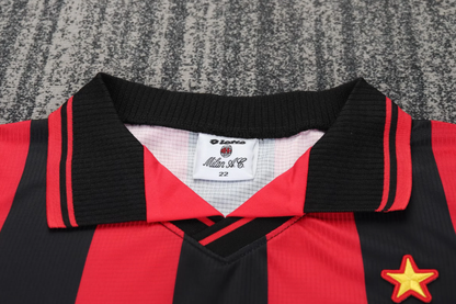 1997/1998 Retro AC Milan Home Football Shirt 1:1 Kids Size
