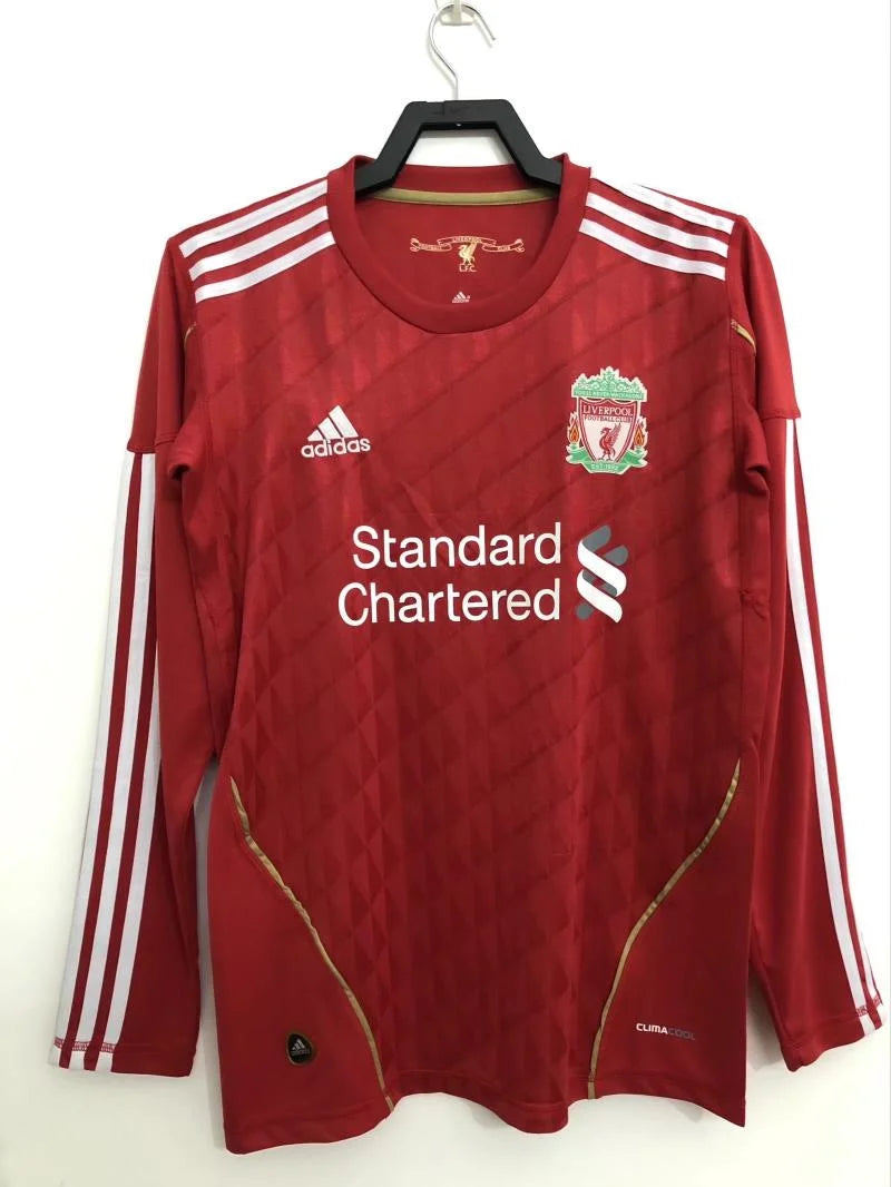 2010/2011 Retro Liverpool FC Home Football Jersey Long Sleeve 1:1 Thailand Quality