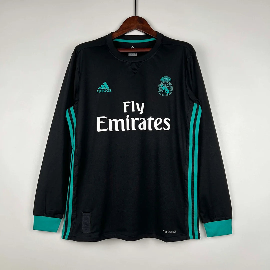 2017/2018 Retro Long Sleeve Real Madrid Away Football Shirt1:1