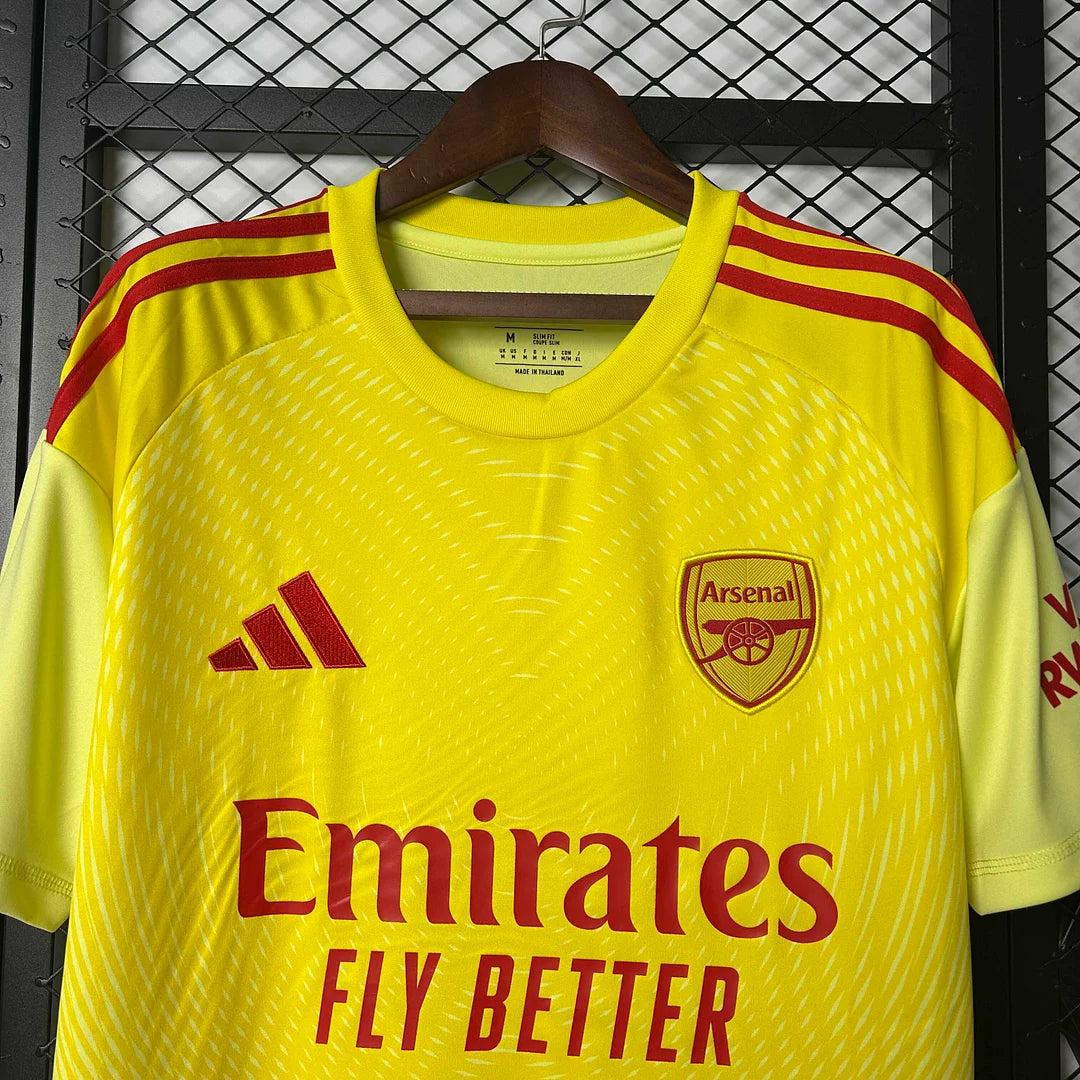 2025/2026 Arsenal Goalie Yellow Football Jersey 1:1
