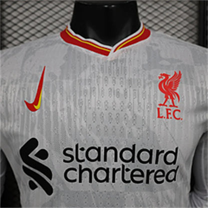 2024/2025 Long Sleeve Liverpool Third Away Player Version Football Shirt 1:1