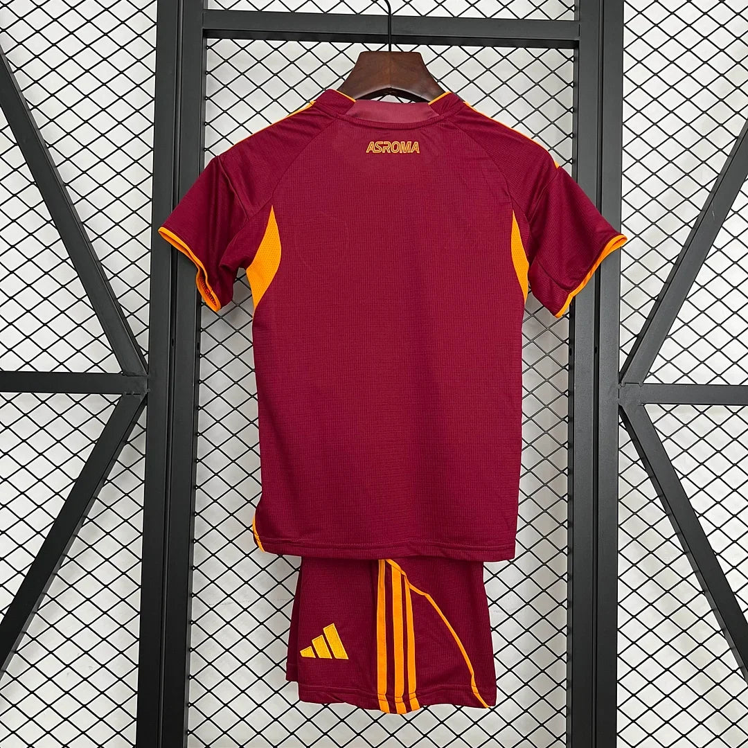 2025/2026 Roma Home Football Jersey 1:1 Kids Size