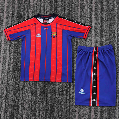 1997-1998 Retro Barcelona Home Football Shirt 1:1 Kids Size
