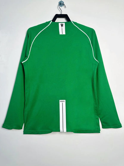 2007/2008 Retro Long Sleeve Manchester United Goalkeeper Green Football Shirt 1:1