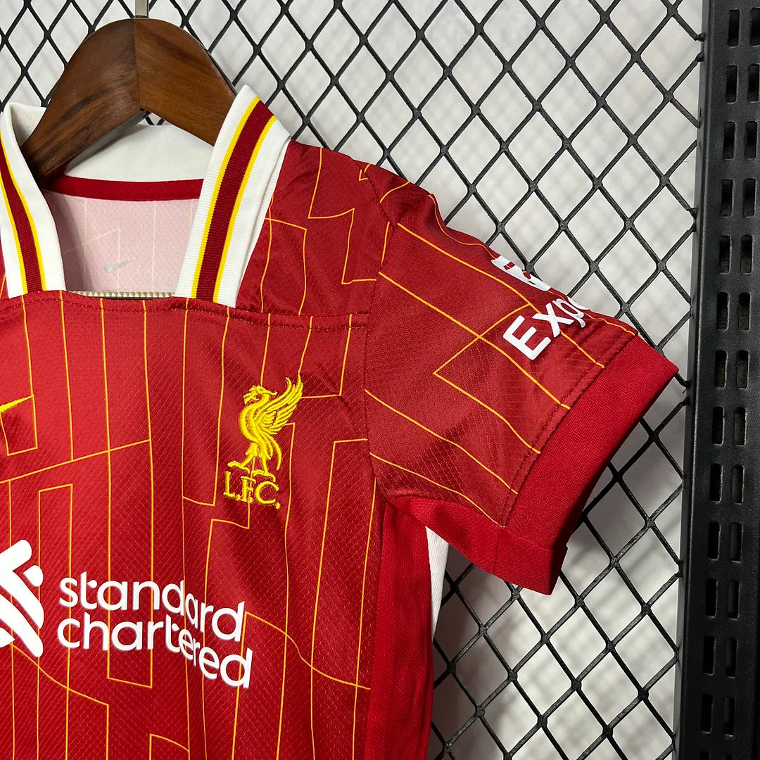 2024/2025 Liverpool Home Soccer Jersey 1:1 Kids Size