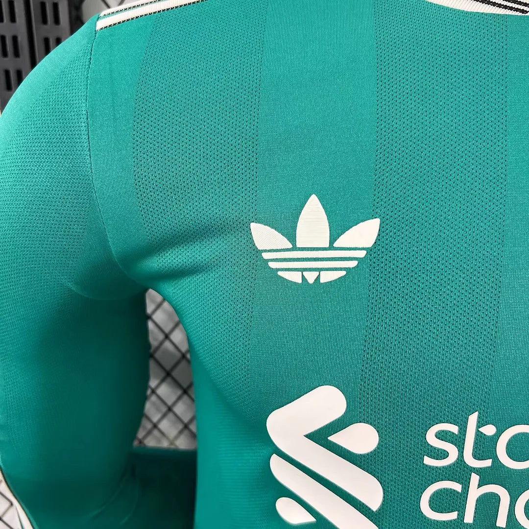 2025/2026 Long Sleeve Player Version Liverpool Third Away Football Shirt 1:1