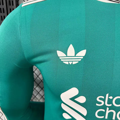 2025/2026 Long Sleeve Player Version Liverpool Third Away Football Shirt 1:1