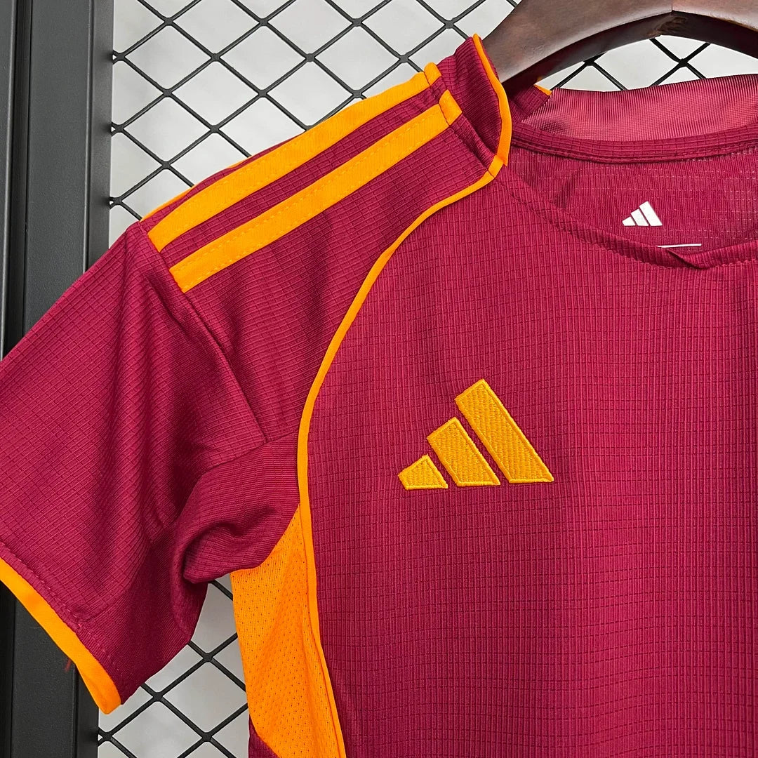 2025/2026 Roma Home Football Jersey 1:1 Kids Size