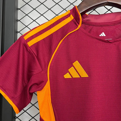 2025/2026 Roma Home Football Jersey 1:1 Kids Size