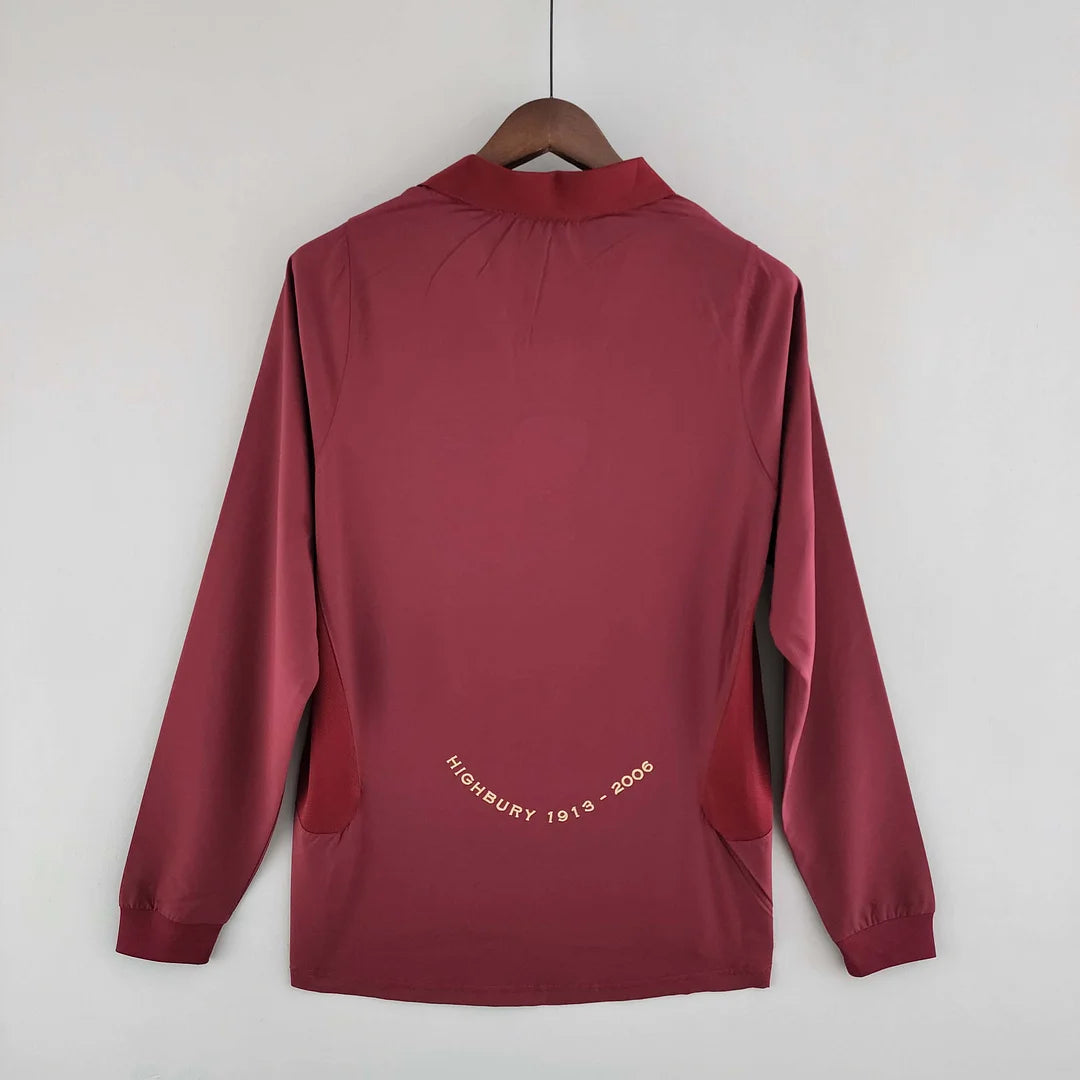 2005/2006 Retro Long Sleeve Arsenal Home Football Shirt 1:1