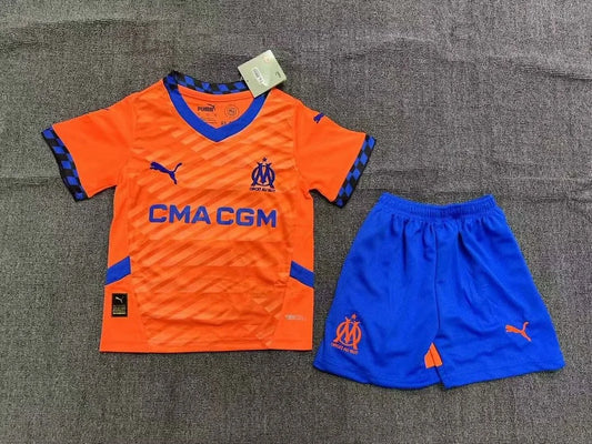 2024/2025 Olympique de Marseille Third Away Football Shirt 1:1 Kids Size
