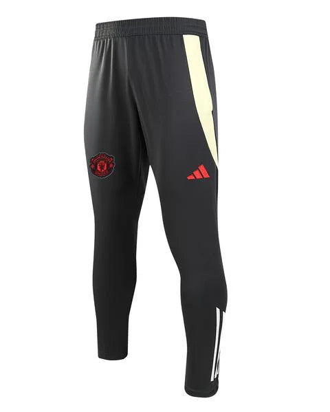 2024/2025 Manchester United Half-Pull Training Suit Dark Gray Football Shirt 1:1 Set