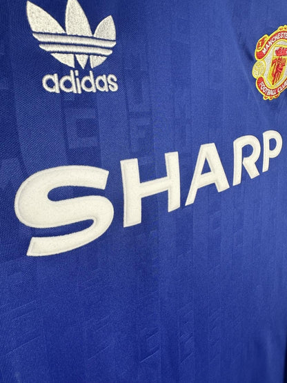 1988-1990 Retro Long Sleeve Manchester United Third Away Football Shirt 1:1