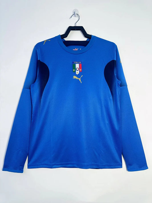 2006 Retro Italy Long sleeves Home Soccer Shirt 1:1