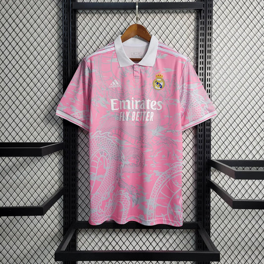 2023/2024 Real Madrid Chinese Dragon Pink Football Shirt 1:1