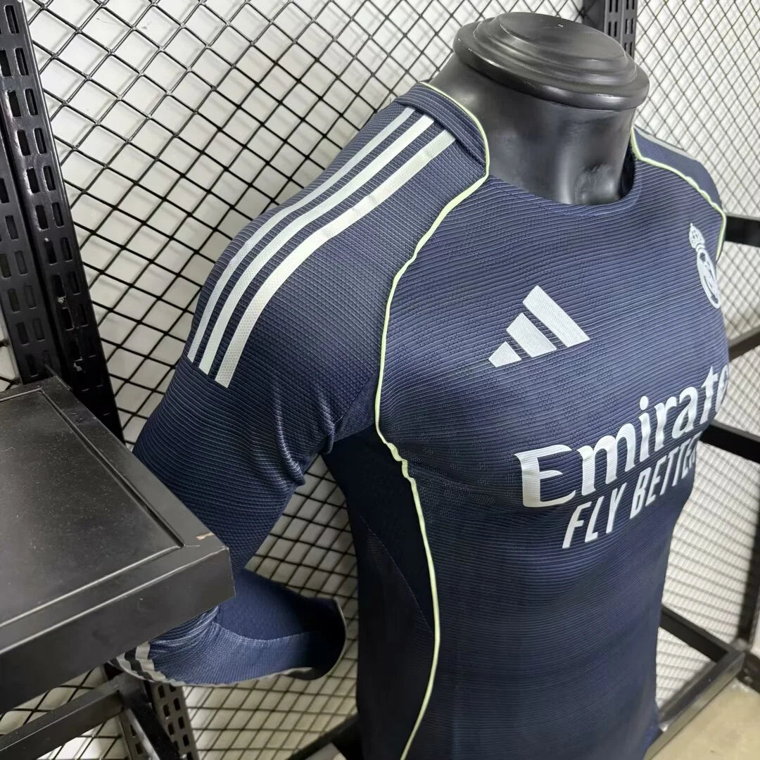 2025/2026 Player Version Real Madrid Away Long Sleeve Jersey 1:1