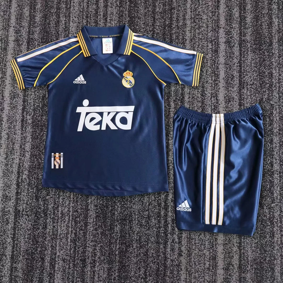 1998-2000 Retro Real Madrid Third Away Football Shirt 1:1 Kids Size