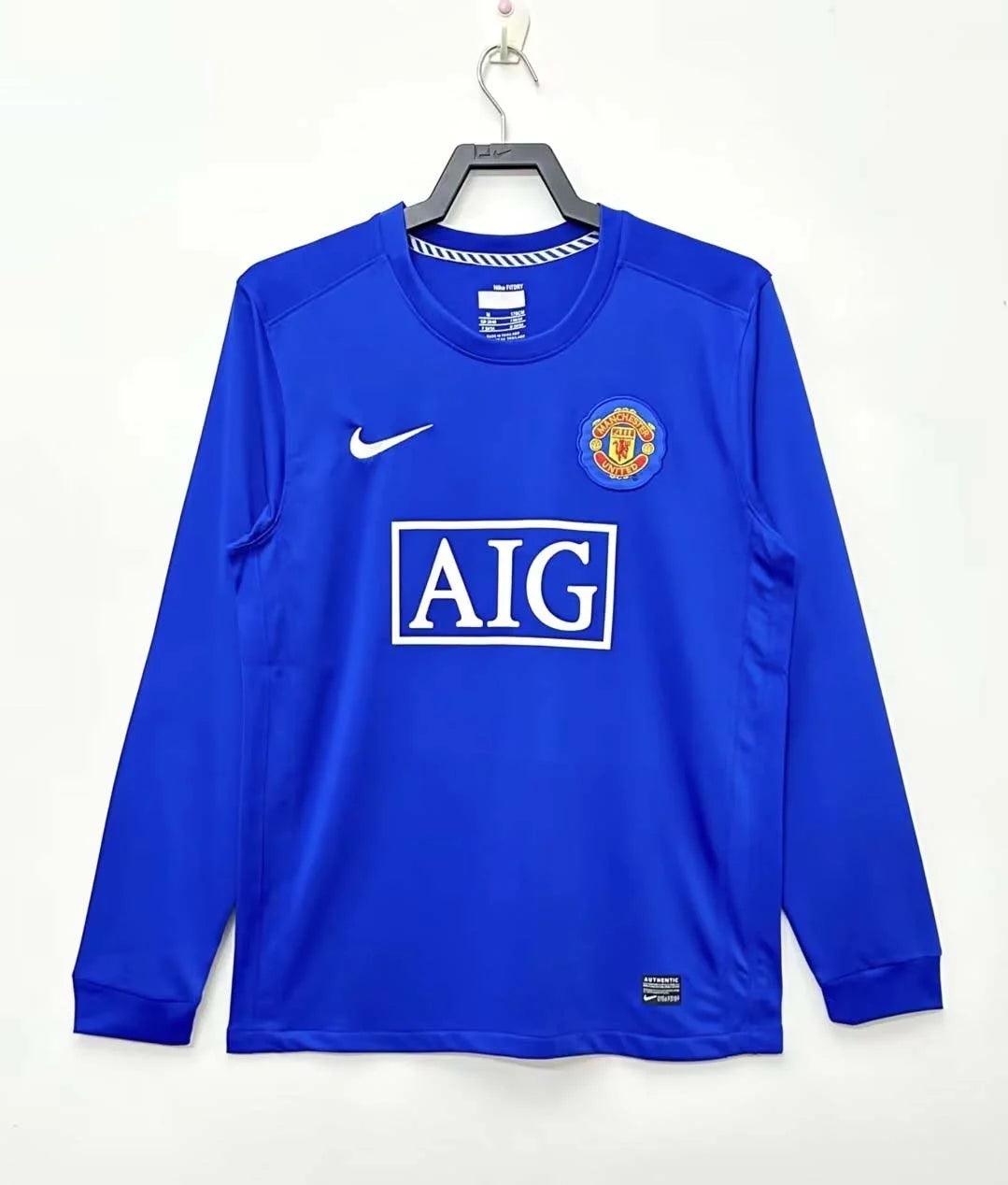 2007/2008 Retro Long Sleeve Manchester United Away Football Shirt 1:1
