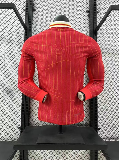 2024/2025 Long Sleeve Liverpool Home Player Version Football Shirt 1:1