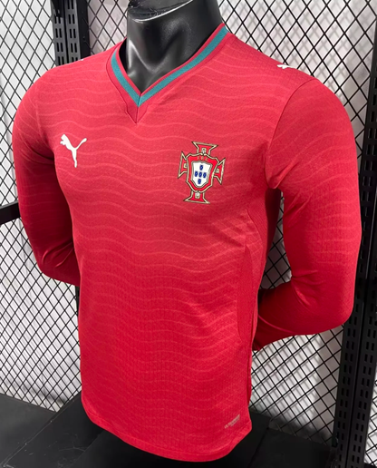 2026 Long Sleeve Player Version Portugal Home Football Jersey 1:1