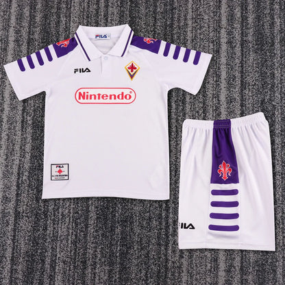 1998-1999 Retro Fiorentina Away Football Shirt 1:1 Kids Size