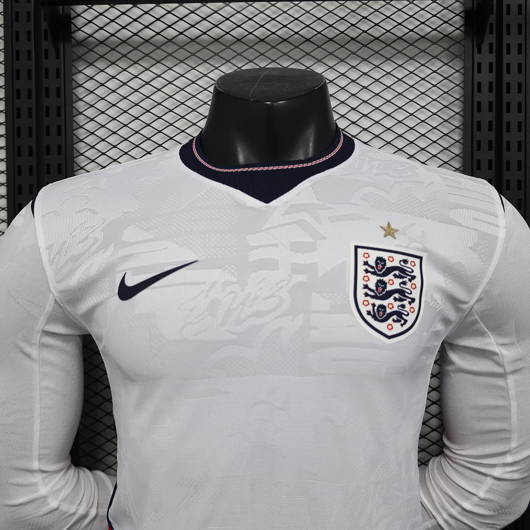 2026 Long Sleeve Player Version England Home Football Jersey 1:1