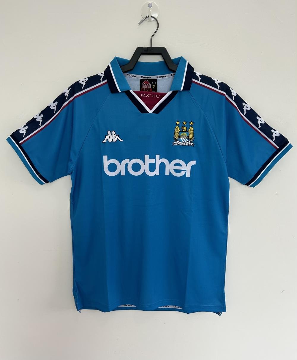 1997-1998 Retro Manchester City Home Football Shirt 1:1