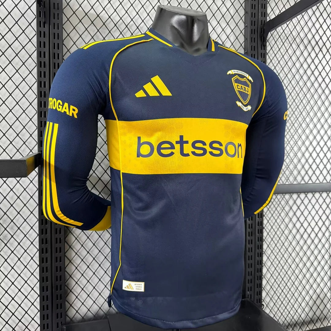 2025/2026 Long Sleeves Player Version Boca Juniors Home Football Jersey 1:1
