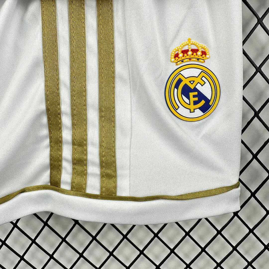 2011/2012 Retro Long Sleeve Real Madrid Home Football Shirt 1:1 Kids Size