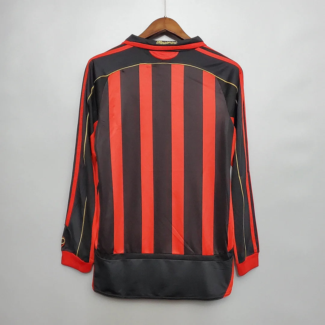 2006/2007 Retro Long Sleeve AC Milan Home Football Shirt 1:1