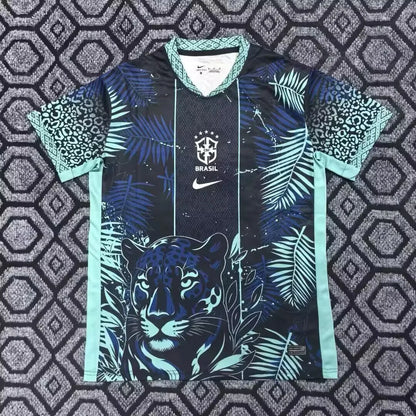 2025/2026 Brazil Special Edition Blue Cheetah Football Shirt 1:1
