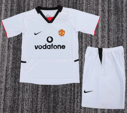 2002/2003 Retro Manchester United Away Football Jersey 1:1 Kids Size