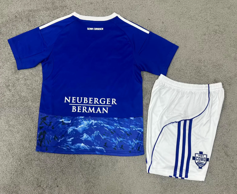 2025/2026 Como Home Football Shirt 1:1 Kids Size