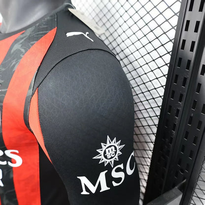 2025/2026 Player Version AC Milan Home Long Sleeve Football Shirt 1:1