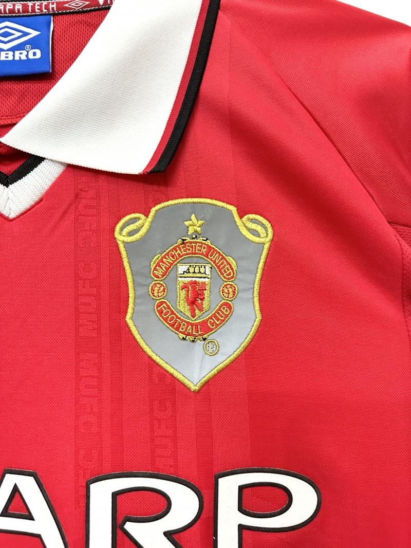 1999/2000 Retro Long Sleeve Manchester United Home Football Shirt 1:1