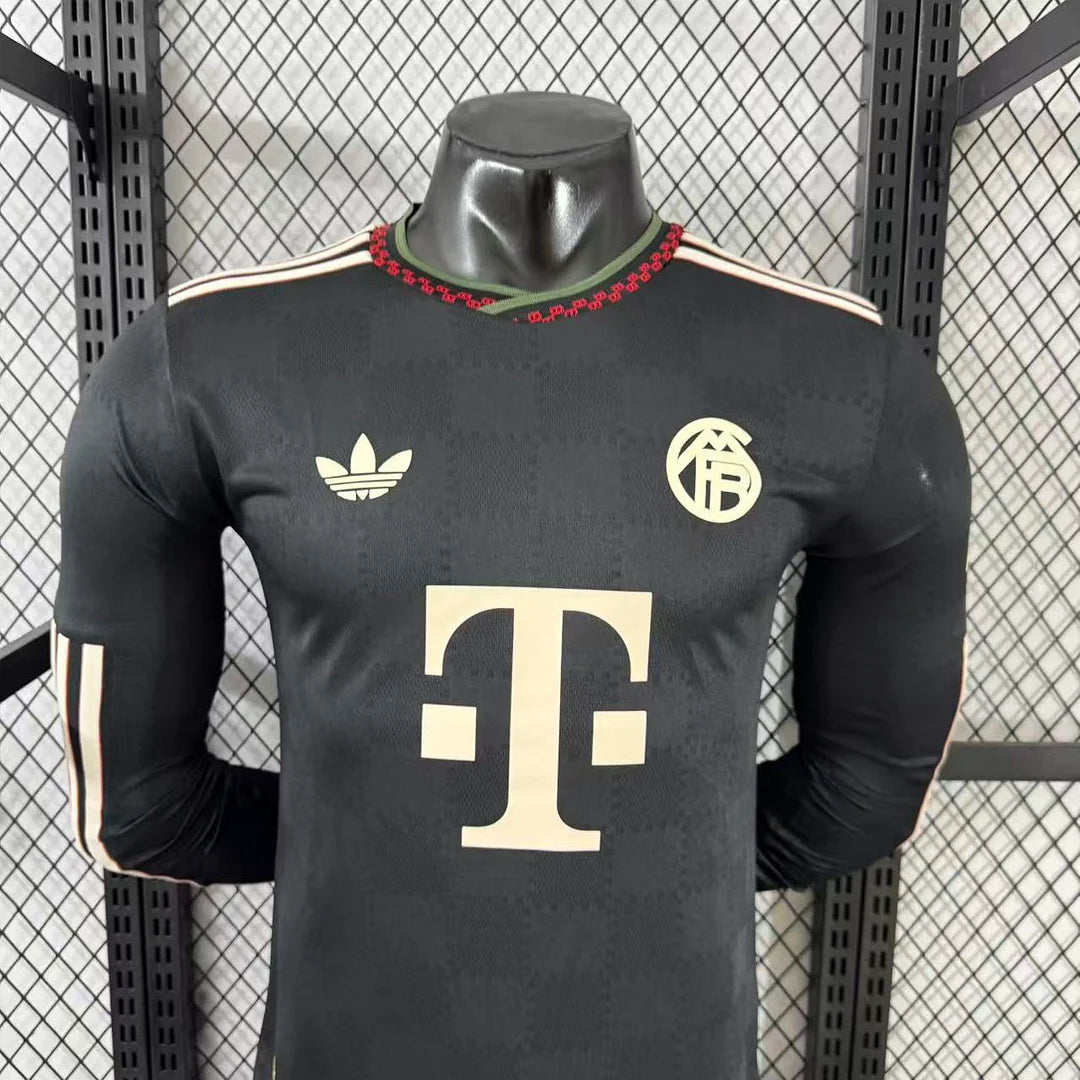 2025/2026 Long Sleeves Player Version Bayern Munich Third Away Football Shirt 1:1