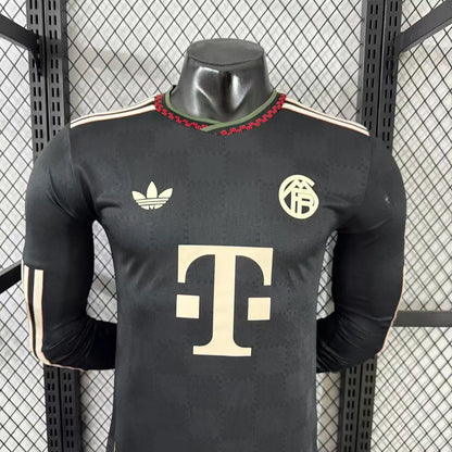 2025/2026 Long Sleeves Player Version Bayern Munich Third Away Football Shirt 1:1