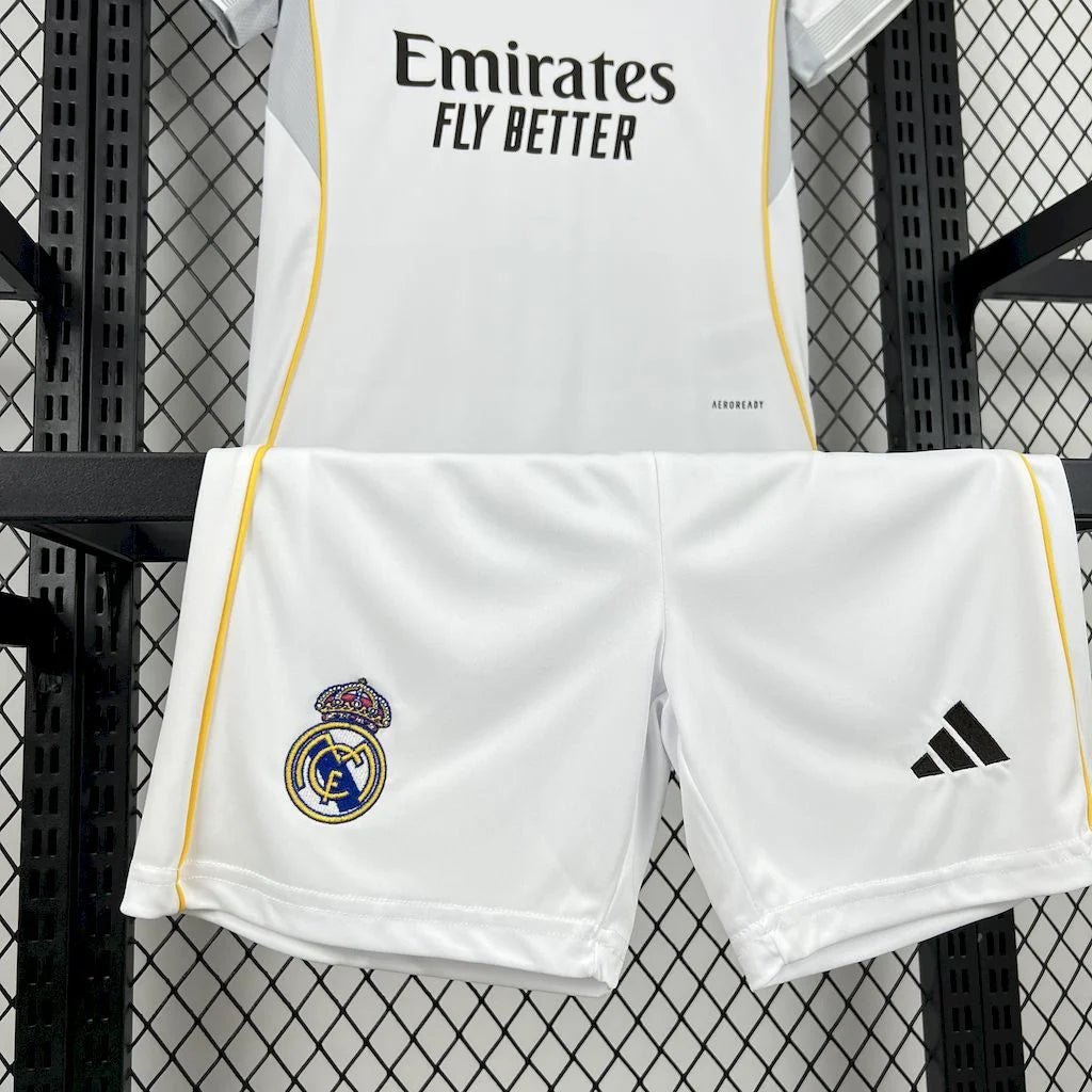 2025/2026 Real Madrid Home Football Jersey 1:1 Kids Size