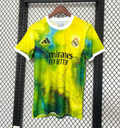 2025/2026 Real Madrid Special Edition Yellow And Green Football Shirt 1:1
