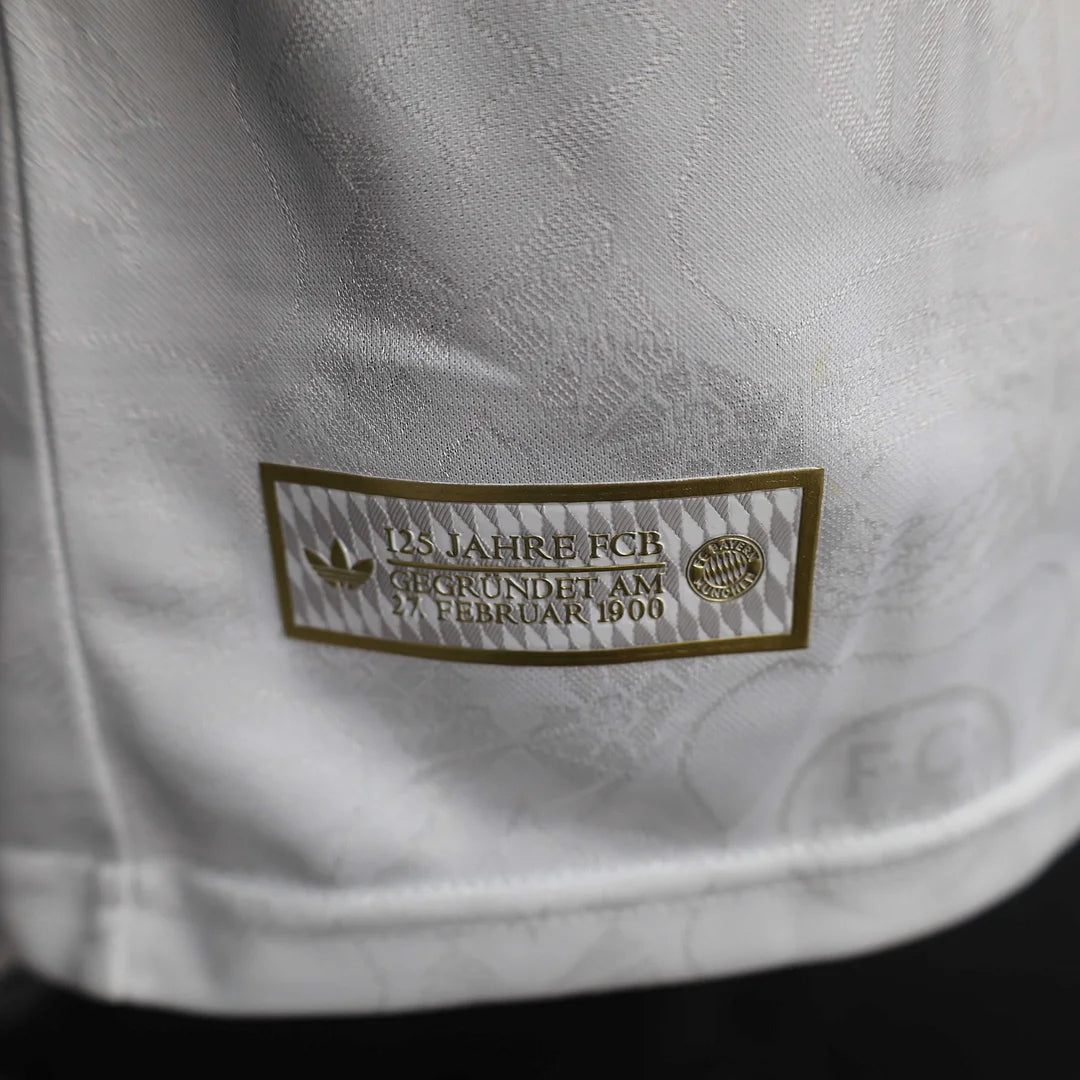 2025/2026 Player Version Bayern Munich 125th Anniversary White Football Jersey 1:1