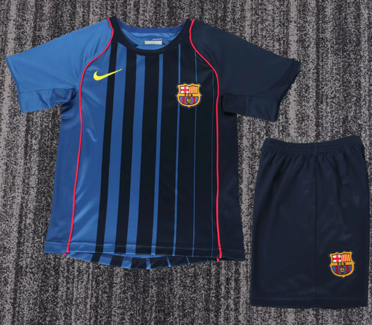 2004/2005 Retro Barcelona Away Football Shirt 1:1 Kids Size