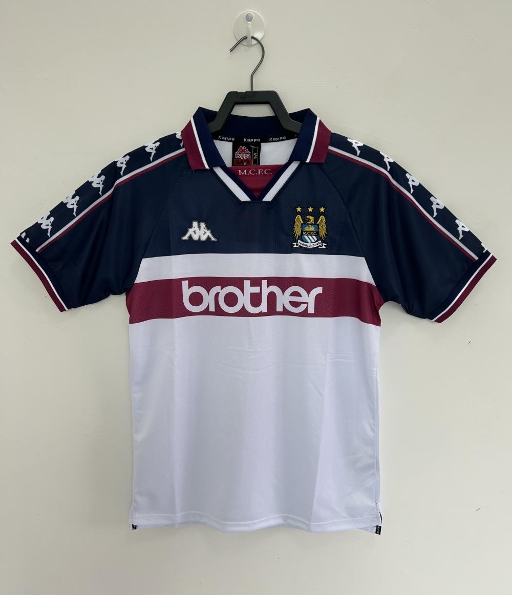 1997-1998 Retro Manchester City Away Football Shirt 1:1