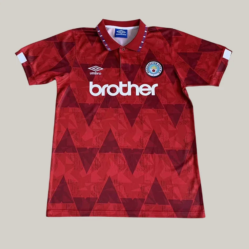 1991/1992 Retro Manchester City Away Football Shirt 1:1
