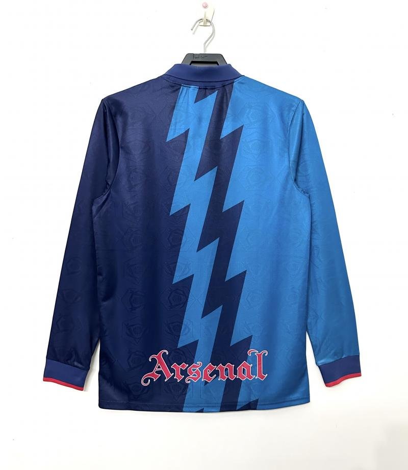 1995-1996 Retro Long Sleeve Arsenal Away Football Shirt 1:1