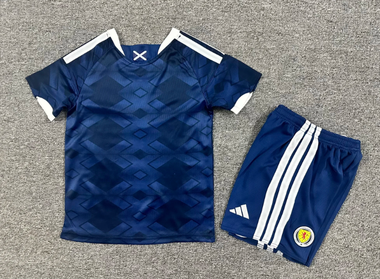2026 Scotland National Team Home Football Shirt 1:1 Kids Size